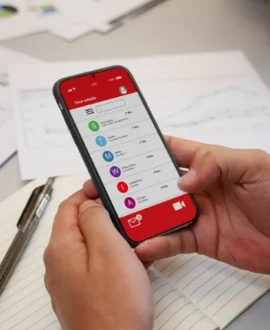 smartfon z aplikacją