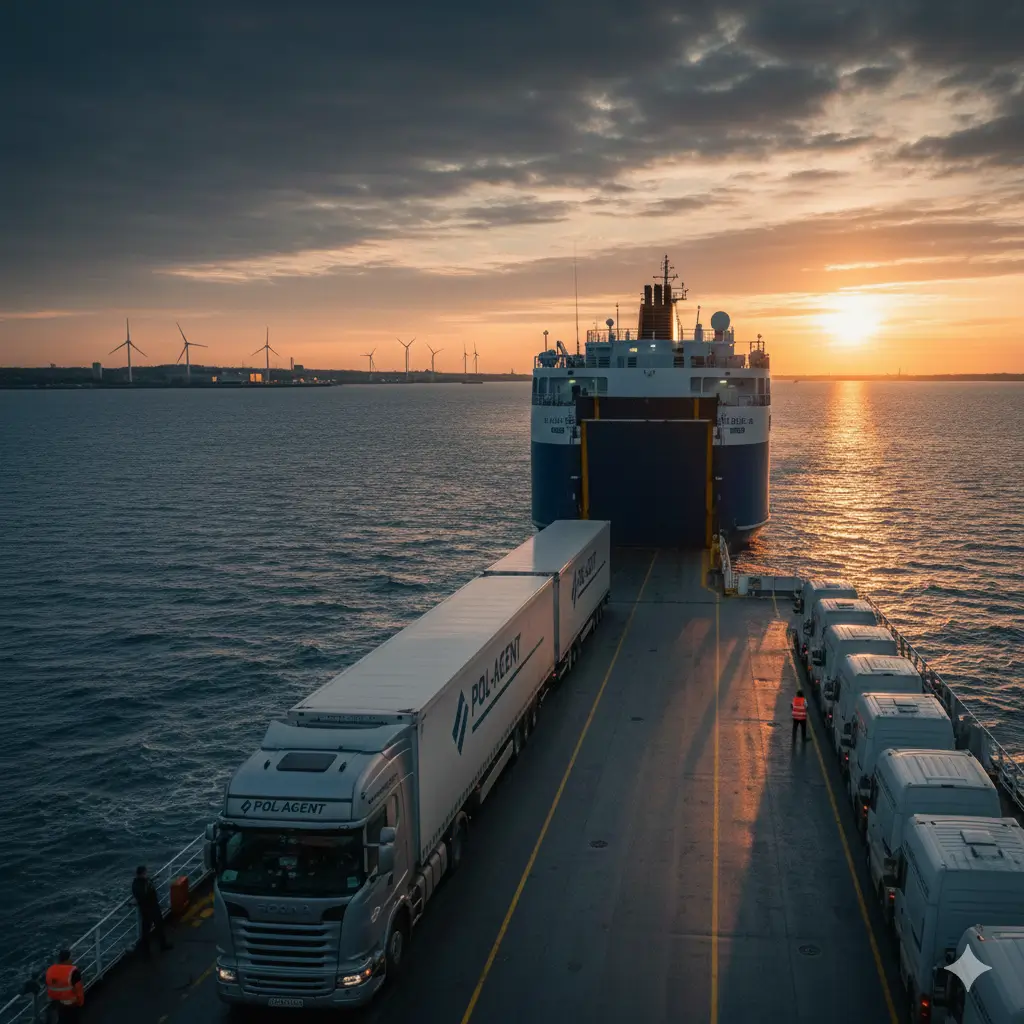Obsługa przepraw promowych cargo dla pojazdów ciężarowych – Pol-Agent